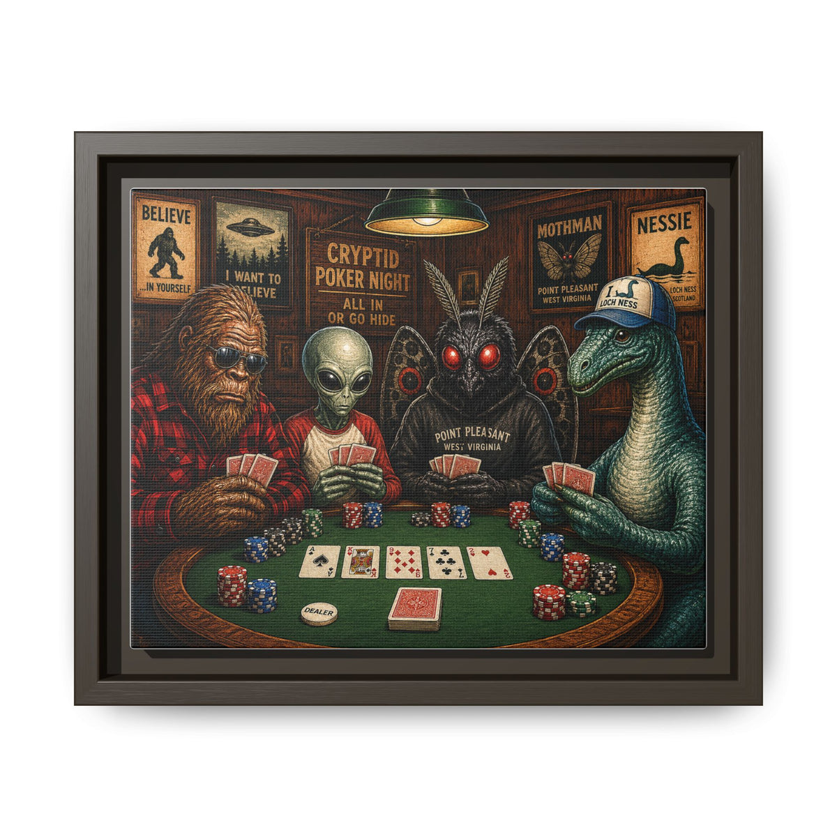Matte Canvas, Framed (Multi-color)
