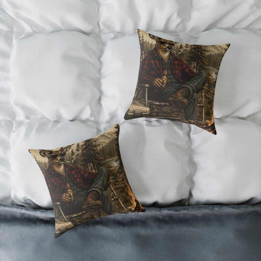 Square Poly Canvas Pillow