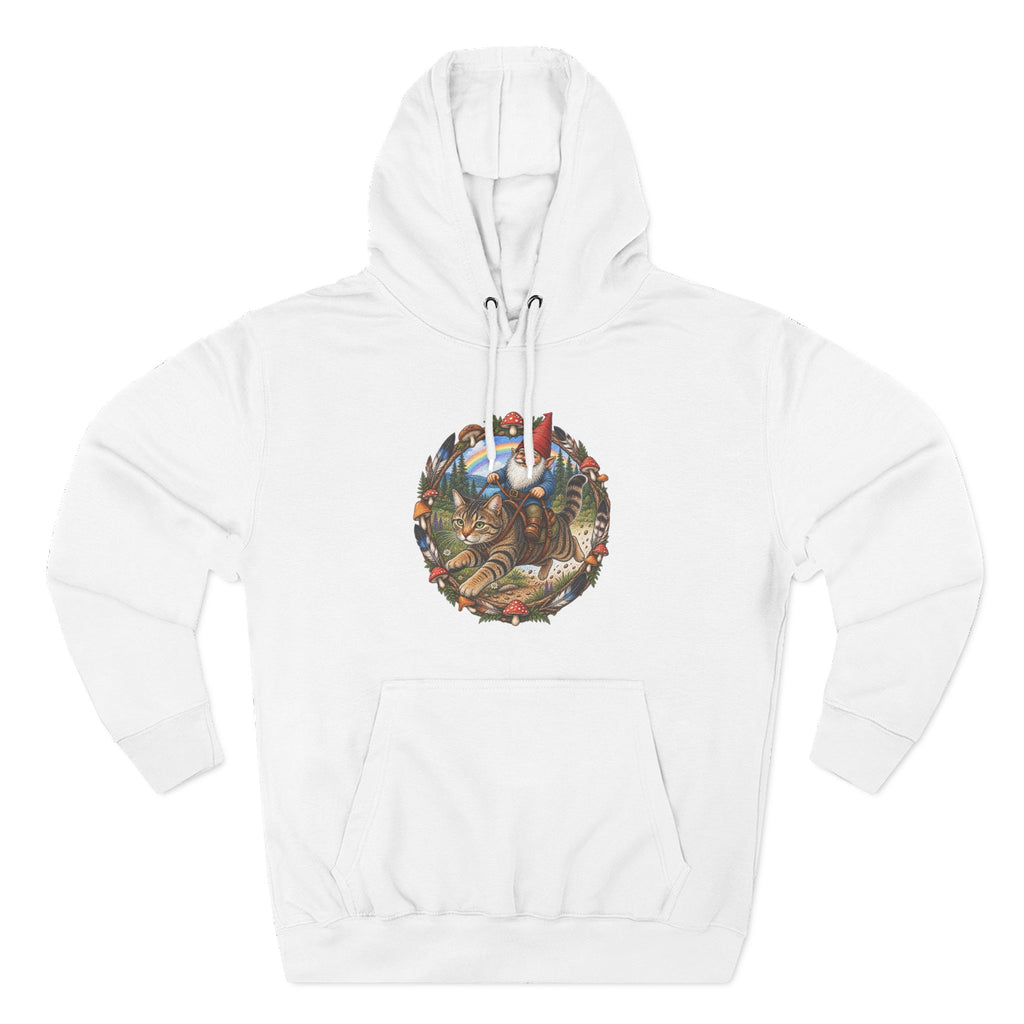 Three-Panel Fleece Hoodie
