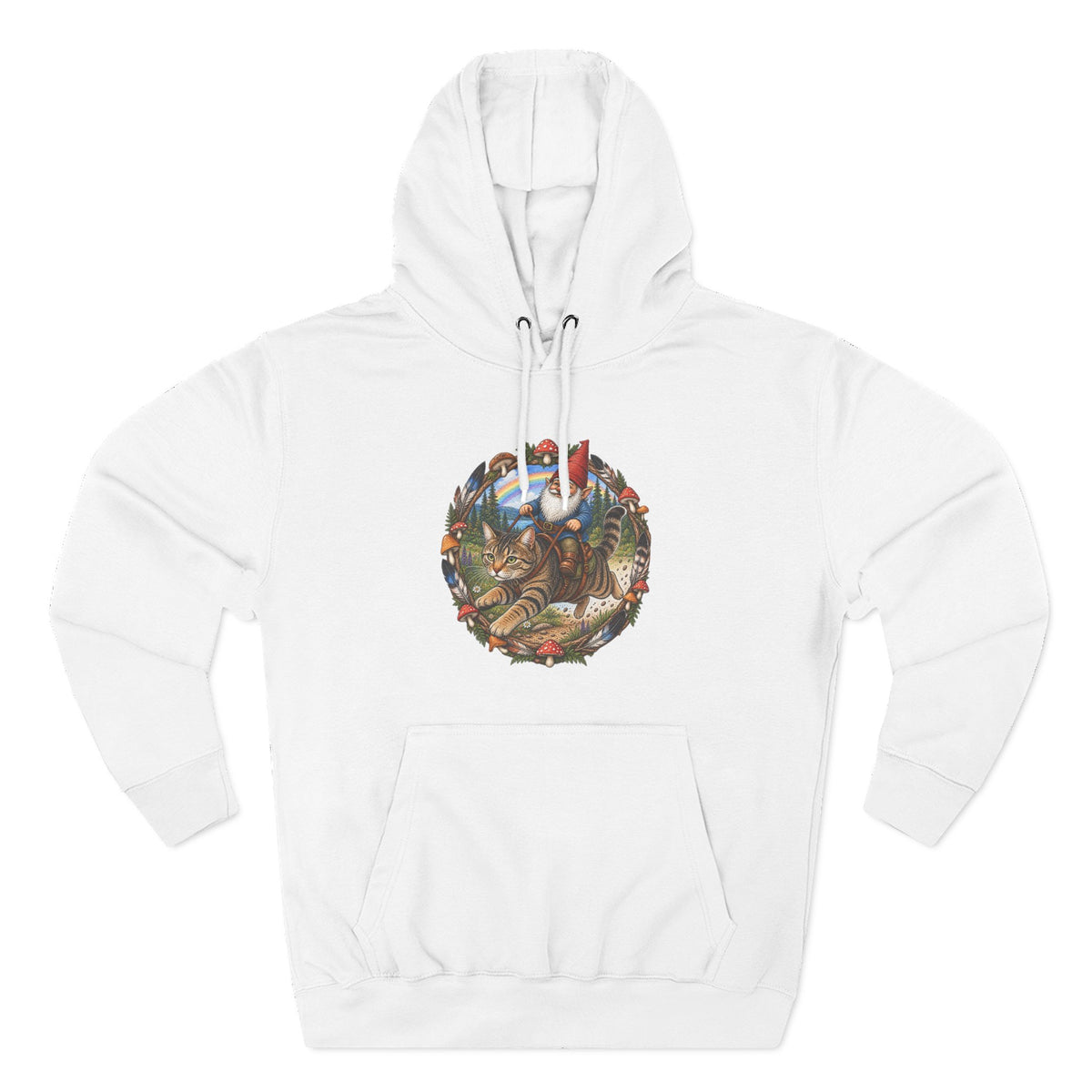 Three-Panel Fleece Hoodie