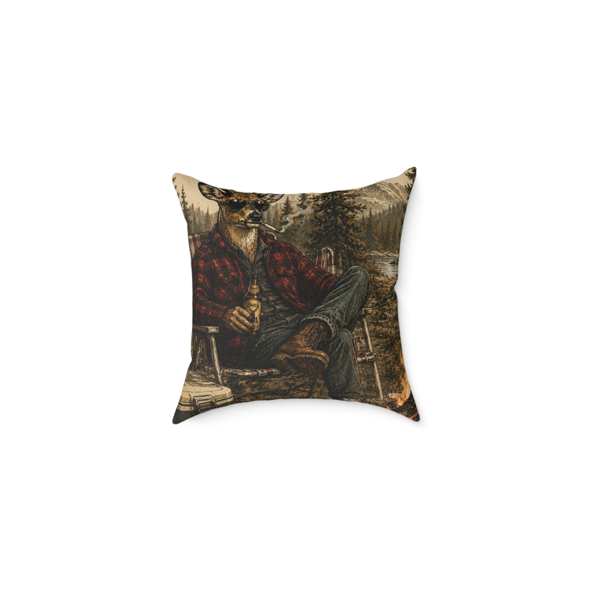 Square Poly Canvas Pillow