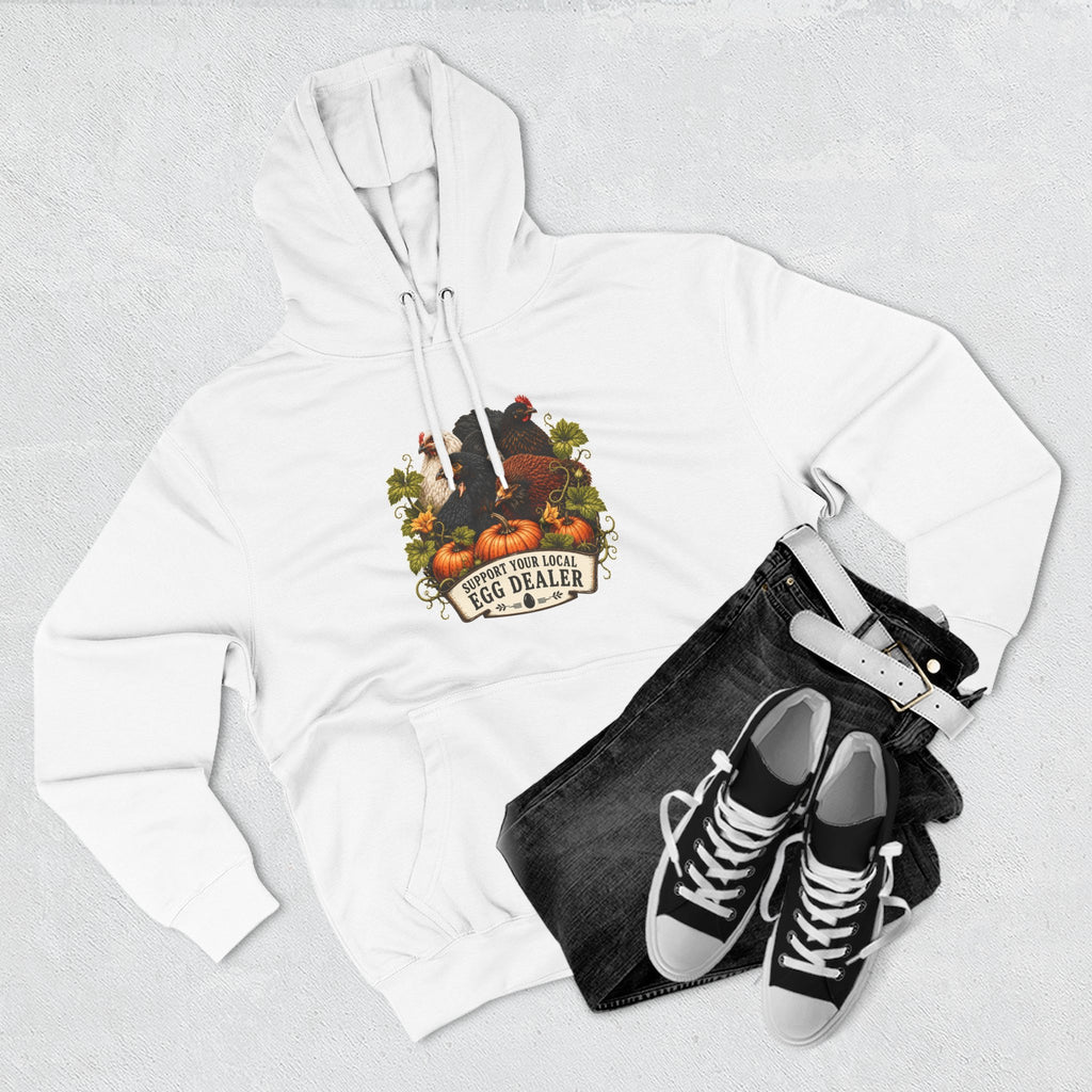 Three-Panel Fleece Hoodie