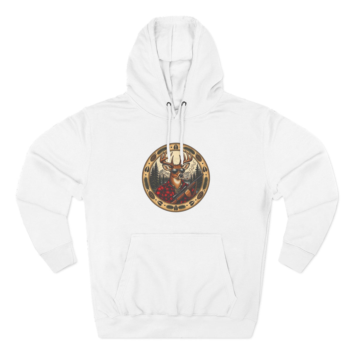 Three-Panel Fleece Hoodie