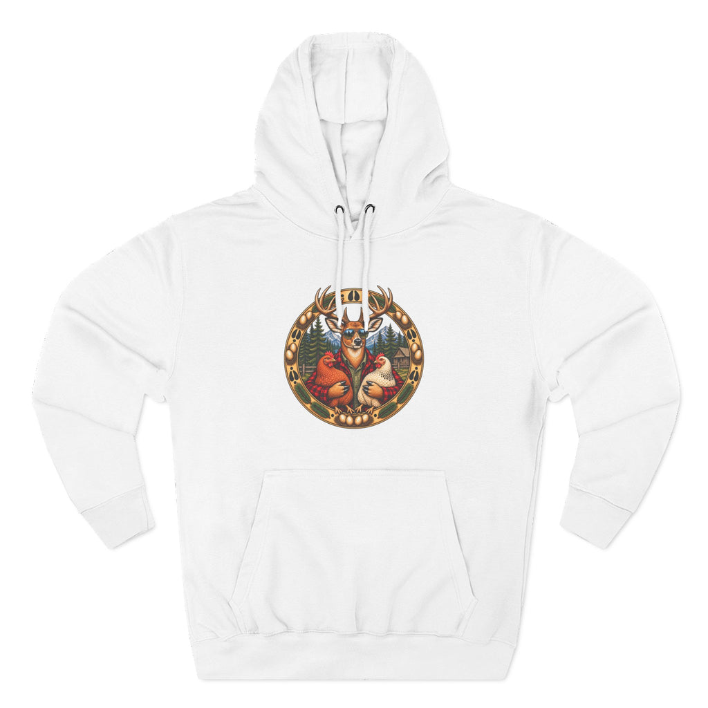 Three-Panel Fleece Hoodie