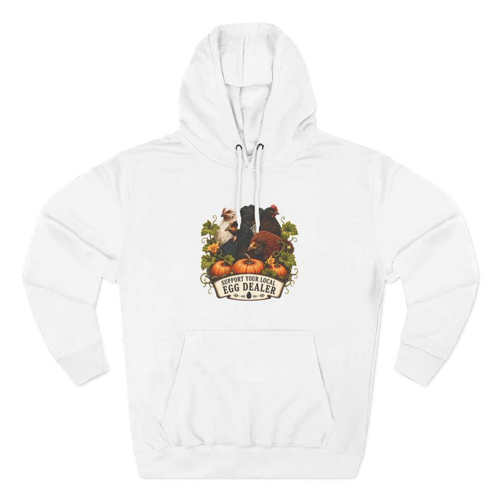 Three-Panel Fleece Hoodie