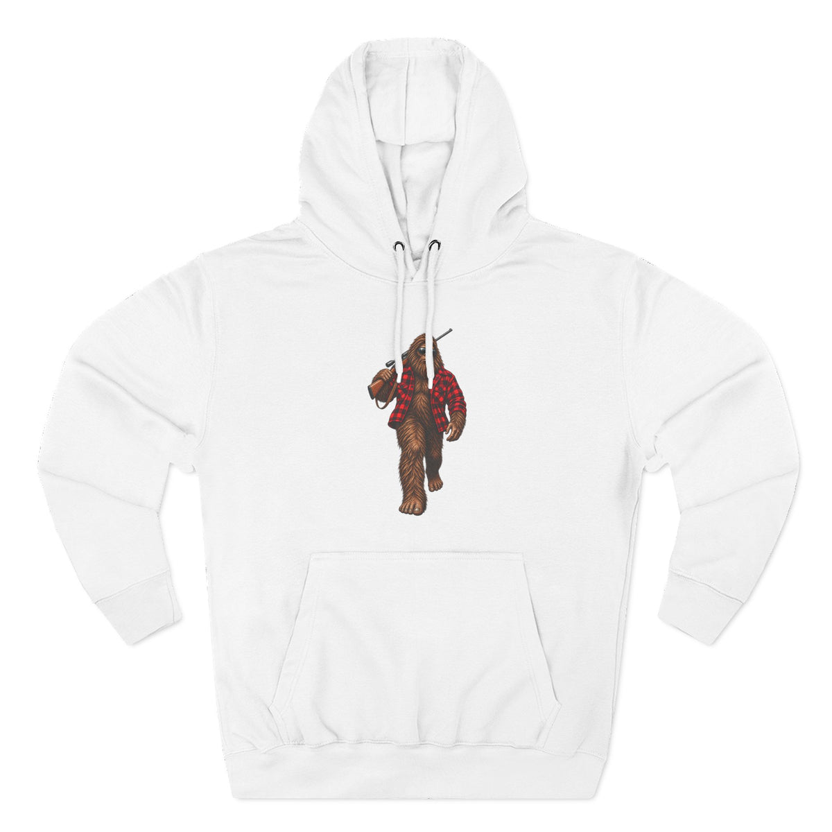 Three-Panel Fleece Hoodie