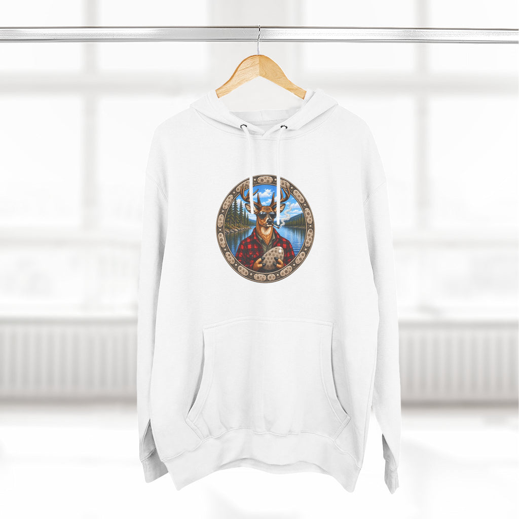 Three-Panel Fleece Hoodie