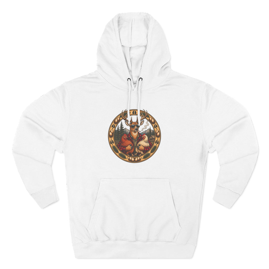 Three-Panel Fleece Hoodie