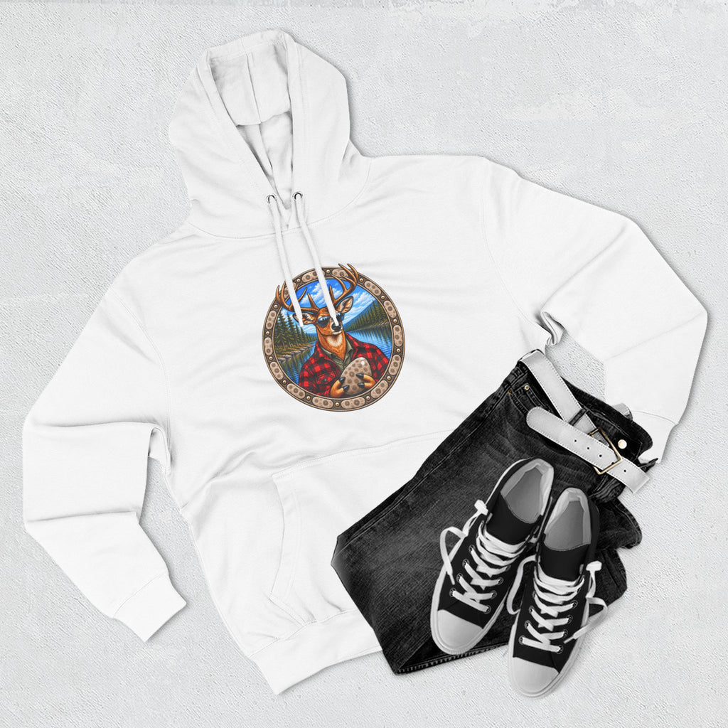 Three-Panel Fleece Hoodie