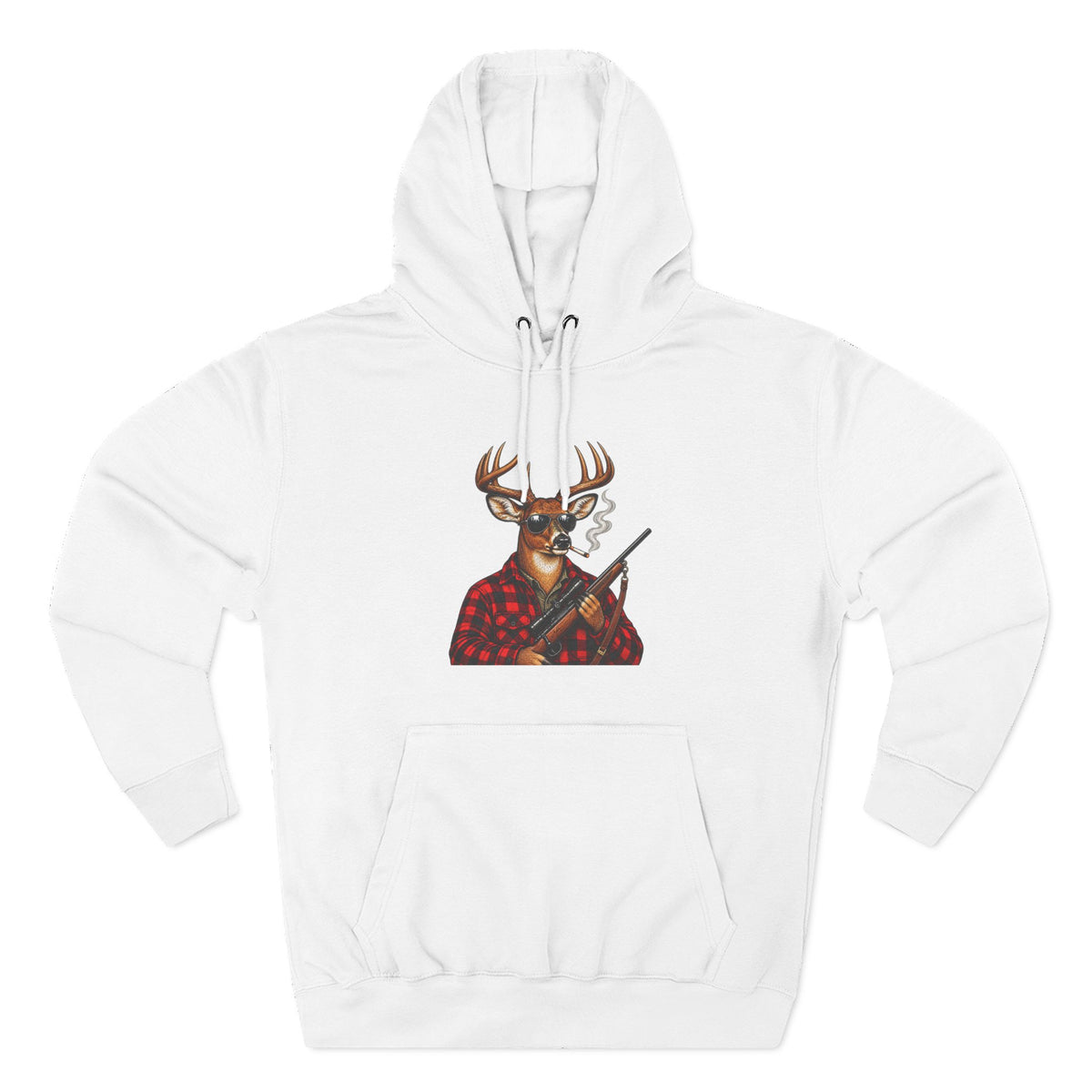 Three-Panel Fleece Hoodie