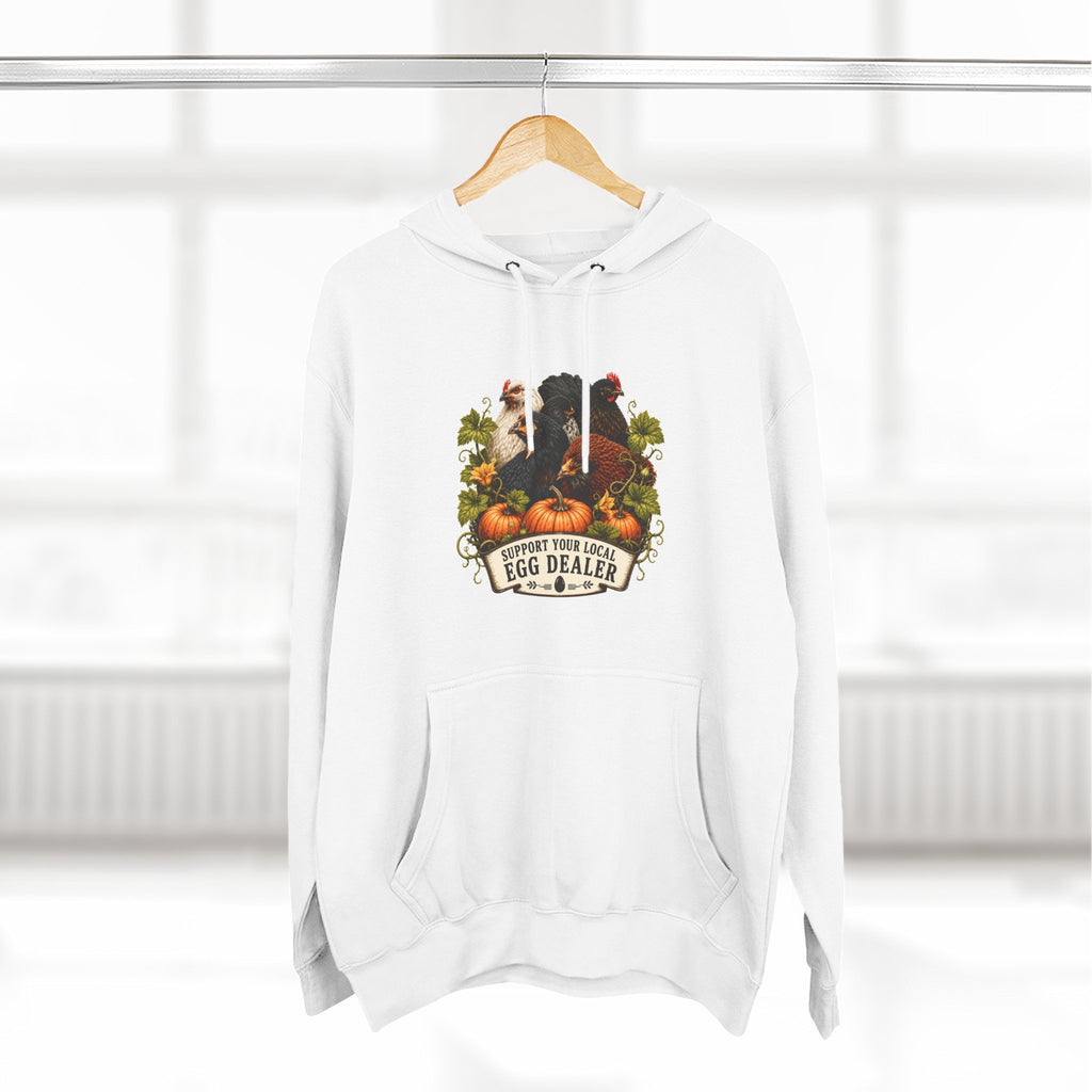 Three-Panel Fleece Hoodie