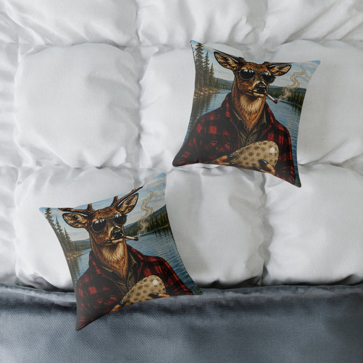 Square Poly Canvas Pillow