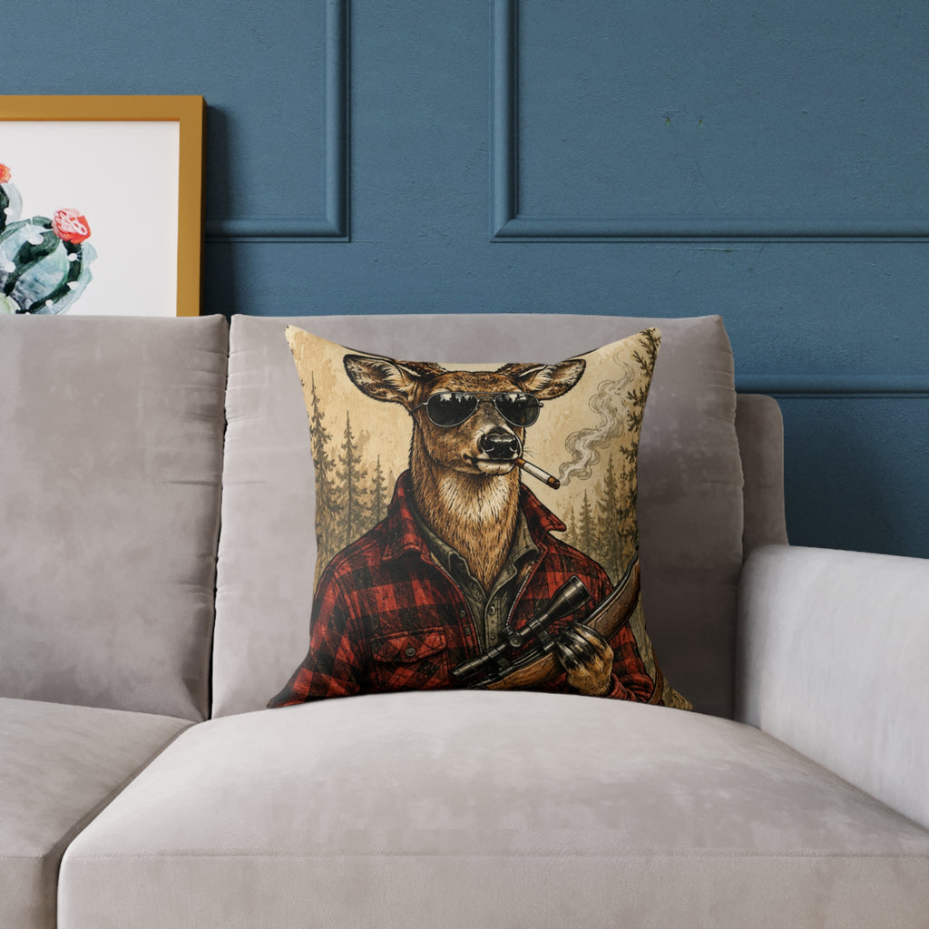 Square Poly Canvas Pillow