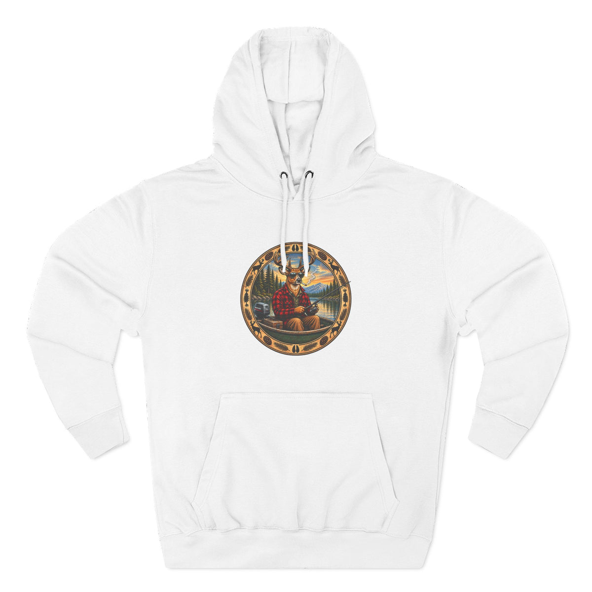 Three-Panel Fleece Hoodie